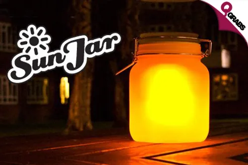 For QR49 Set the Mood With a Sun Jar Solar Powered Lamp! (QR119 Value)